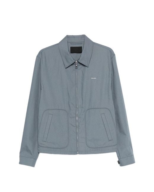 Prada Blue Lightweight Jacket for men