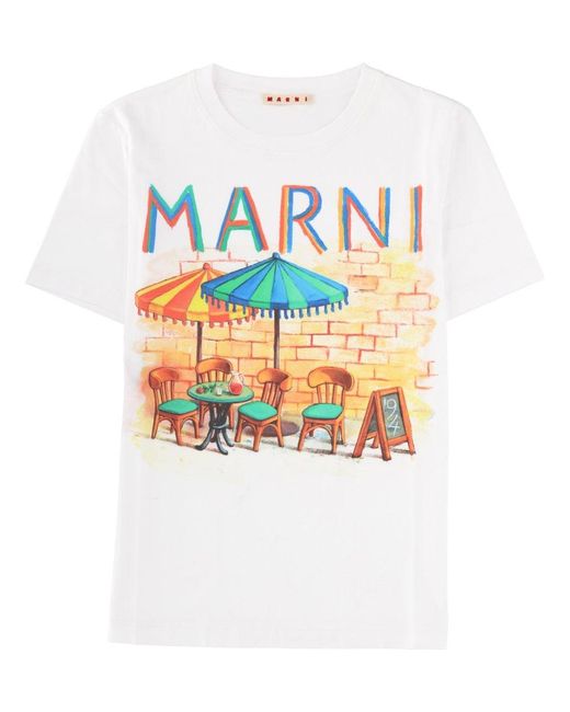 Women's White Tshirt With Print