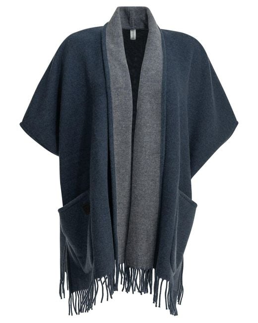 Ferragamo Blue "Easy" Cape