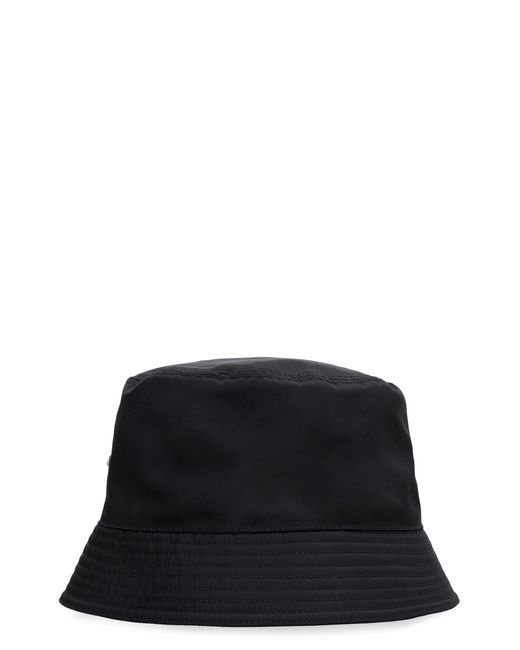 Prada Black Re-Nylon Hat for men