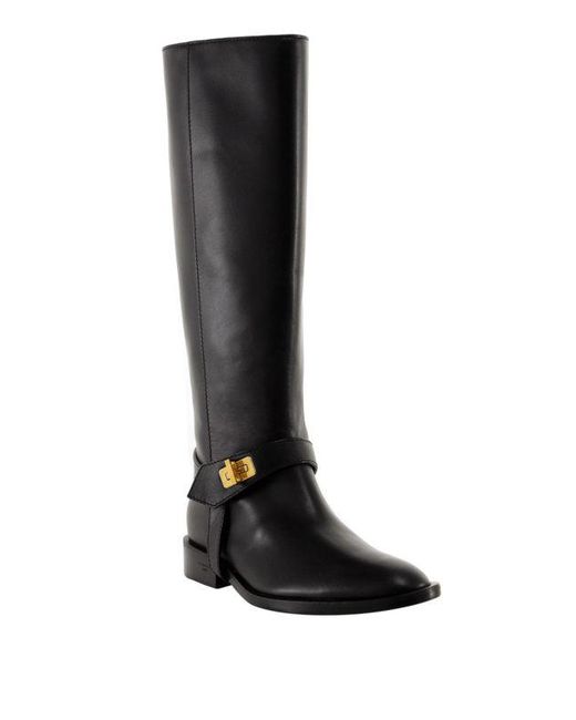 Givenchy Black Eden Flat Riding Boot Nwt