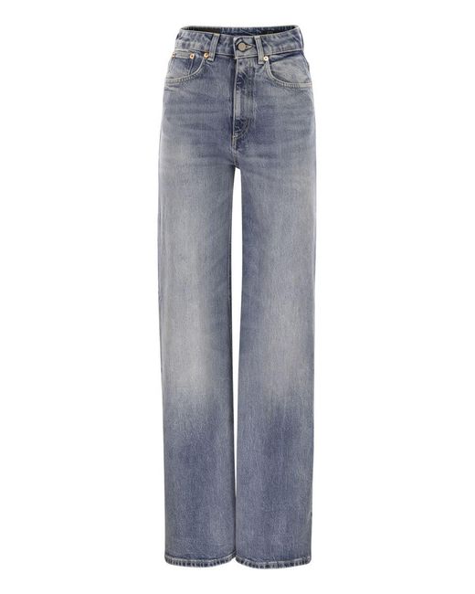 Dondup Blue Pantalone Beatrix Blu