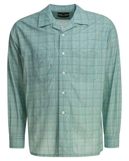 Beams Plus Green Camp Collar Shirt Shirts for men