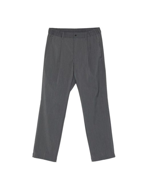 Herno Gray Iron Wool Pants for men