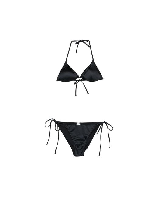 VENUJA Black Triangle Bikini Top