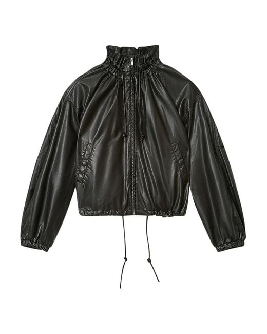 Isabel Marant Black Marant Étoile Neela Faux Leather Jacket