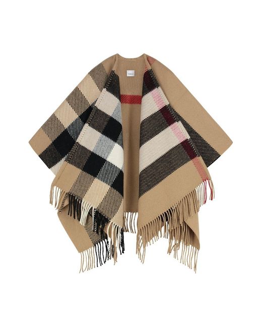 Burberry Metallic Wool Cape