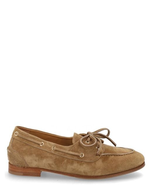 Bally Brown Lace-Up Loafers