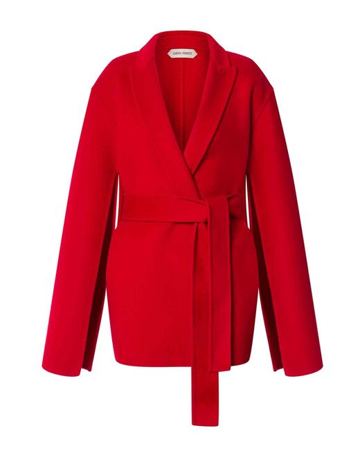 Alberta Ferretti Red Coat
