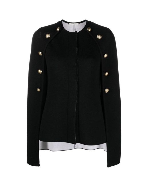Charlott Black Cape Wool Jumper