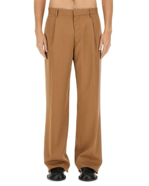 Lardini Natural Wool Pants for men