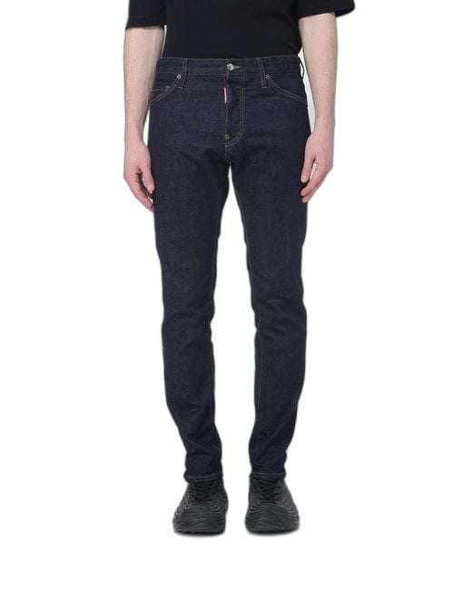 DSquared² Blue Slim Dark Denim Jeans for men