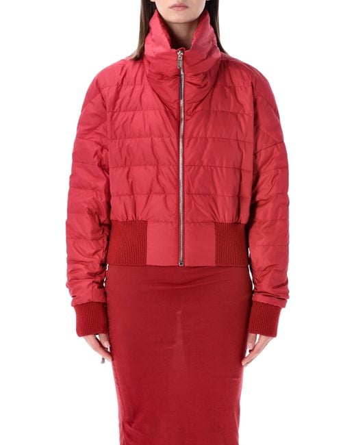 Moncler Red Moncler + Rick Owens Cropped Jacket
