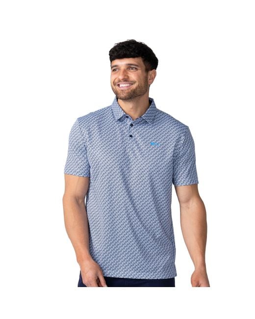Black Clover Twisted Polo In Blue For Men Lyst