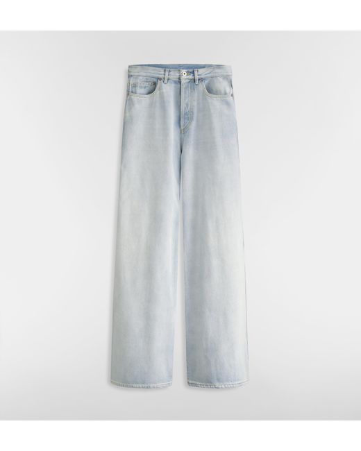 Dior Blue Stonewashed Flared Jeans