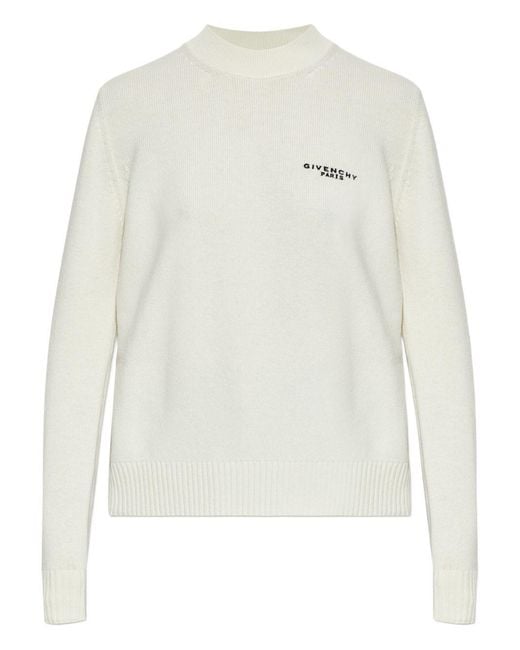 Givenchy White Wool Cashmere Sweater