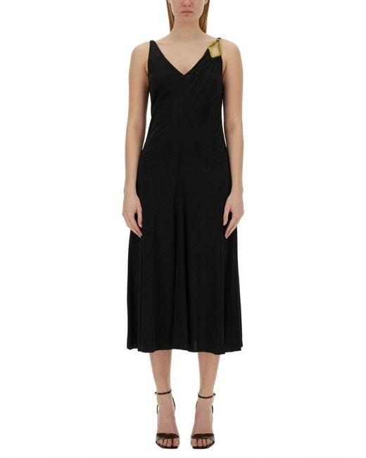Lanvin Black Chic Midi Dress