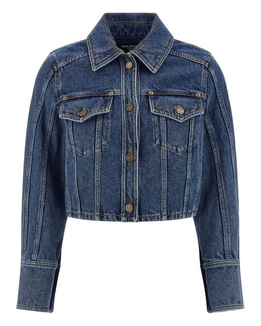 Balmain Blue Denim Jackets