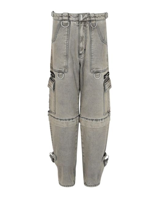 Givenchy Gray Convertible Cargo Pants