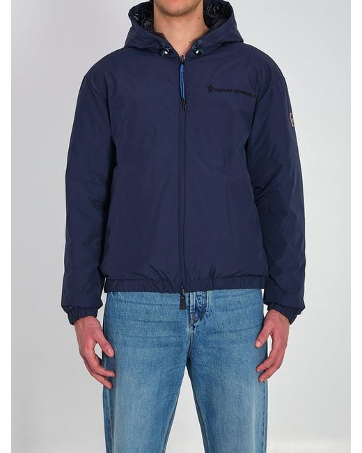 Moncler Blue Berguns Reversible Jacket for men