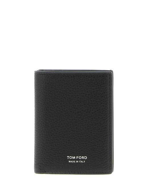 Tom Ford Black Foldable Card Holder for men