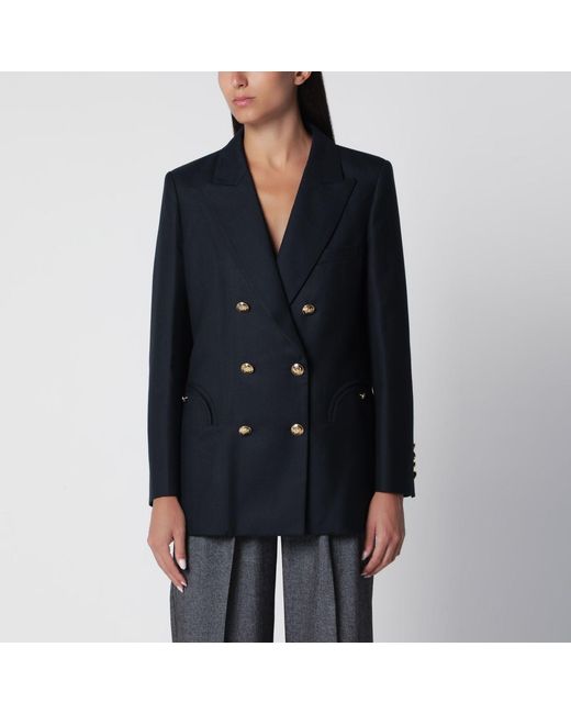 Blazé Milano Black Doublebreasted Wool Jacket