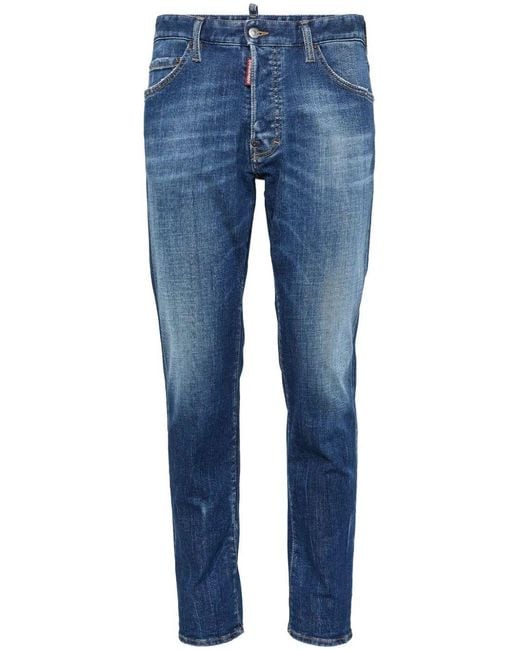 DSquared² Blue Slim Fit 5-Pocket Pants for men