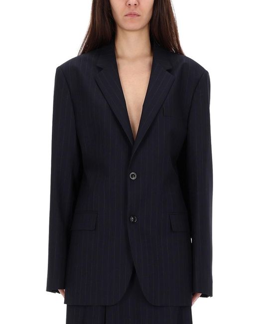 Maison Margiela Blue Wool Jacket