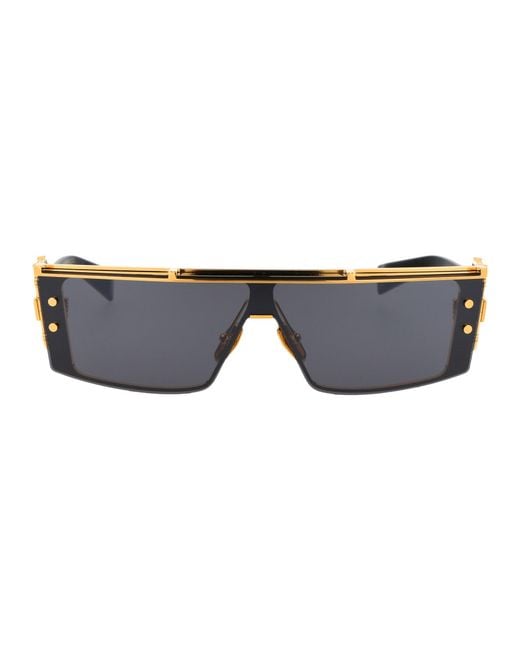 Balmain Gray Sunglasses for men