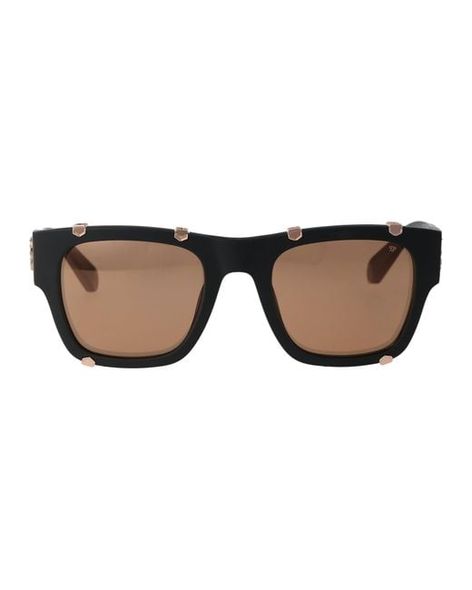 Philipp Plein Brown Sunglasses