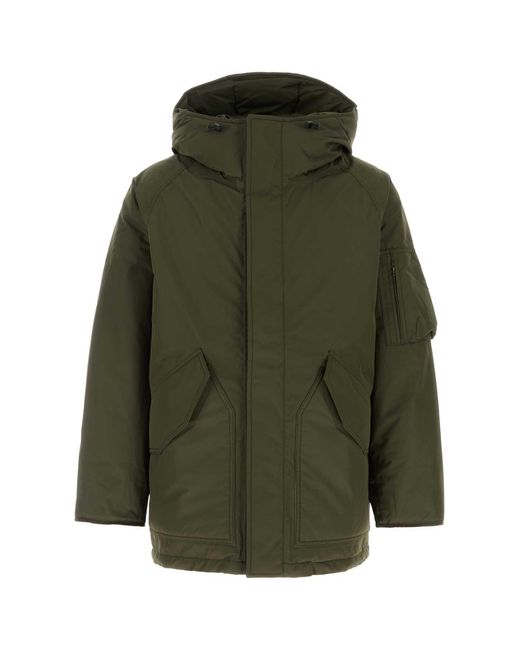Nanamica Green Army Polyester Down Jacket for men
