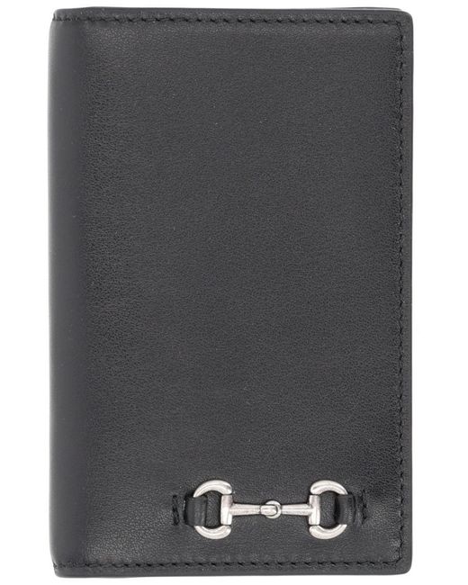 Gucci Black Horsebit 1955 Small Wallet for men