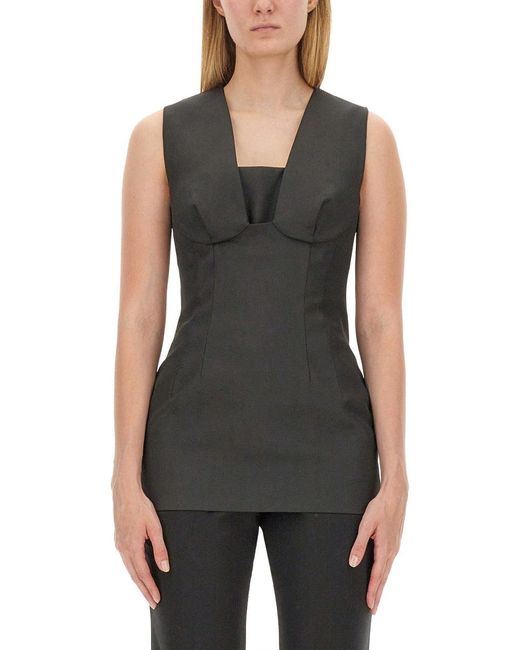 Max Mara Black Top Ghisa