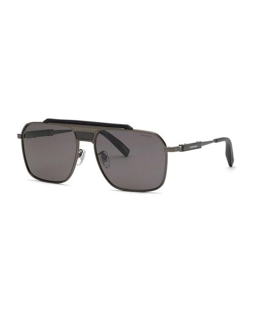 Chopard Gray Classic Racing Sunglasses