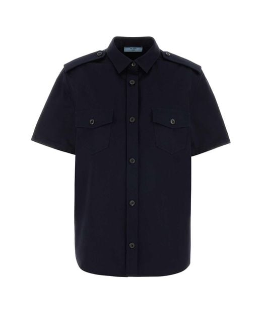 Prada Blue Camicie