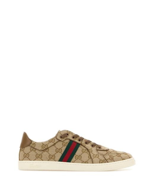 Gucci Natural Stretch Low-Top Sneakers