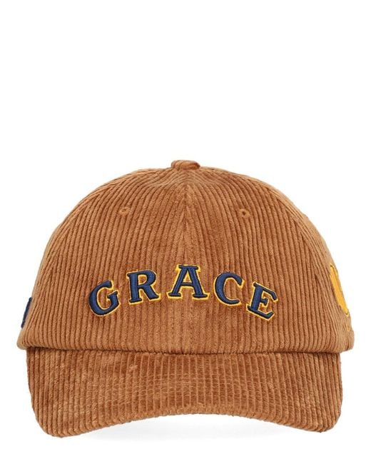 Wales Bonner Brown Cotton Hat
