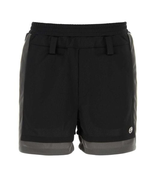Ambush Black Polyester Bermuda Shorts for men