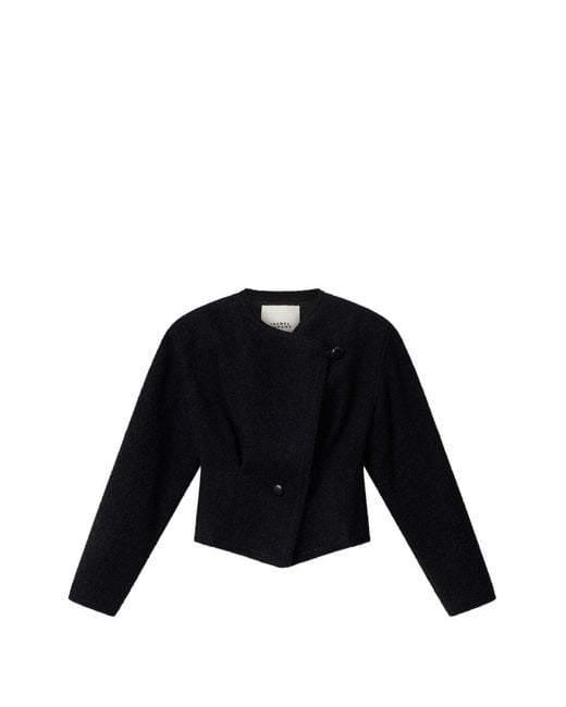 Isabel Marant Black Suna Wool Blend Jacket