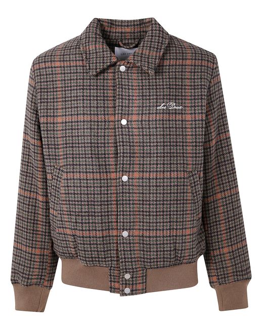 Les Deux Gray "Varsity Houndstooth" Jacket for men