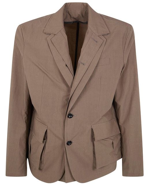 Sacai Brown Cotton Typewriter Jacket for men