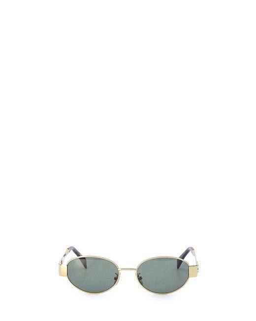 Céline White Triomphe Sunglasses