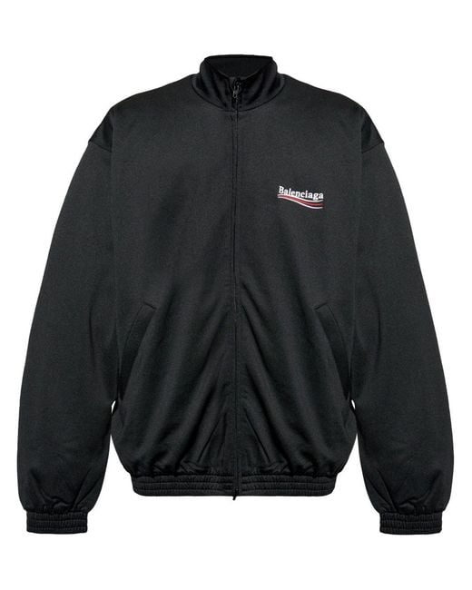 Balenciaga Black Zip-Up Jacket for men
