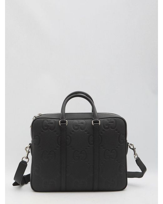 Gucci Black Leather Briefcase for men