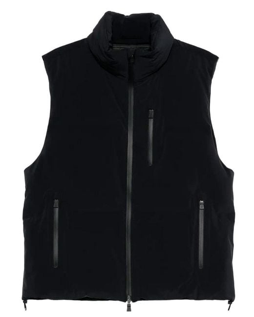 Herno Black New Impact Down Vest Clothing for men