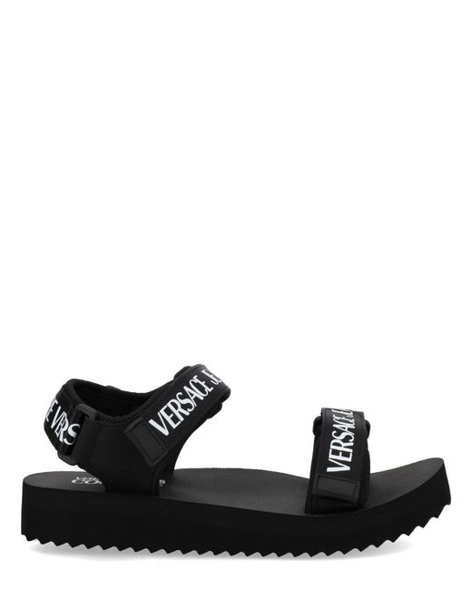 Women's Black Polyester Flat
