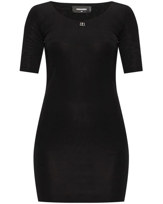 DSquared² Black Short Dresses