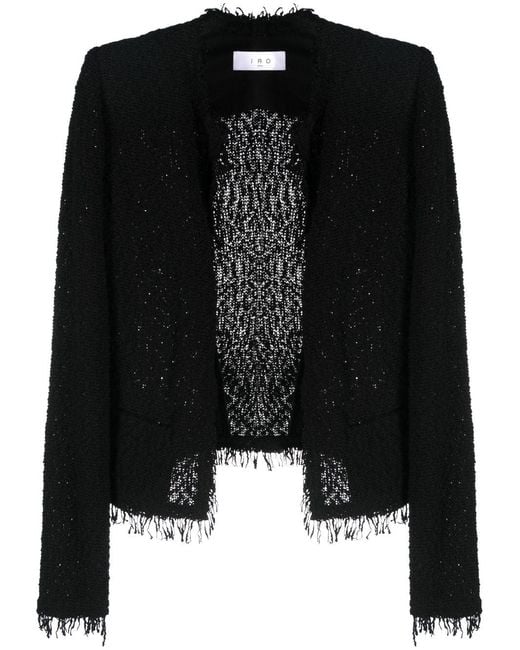 IRO Black Shavani Cotton Jacket
