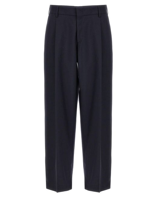 Cellar Door Blue Front Pleat Pants for men