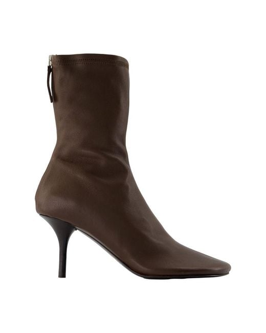 Acne Brown Heeled Boots